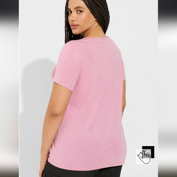 Happy Camper Lyocell Henley Short Sleeve active Tee plus size 5x - Picture 4 of 10